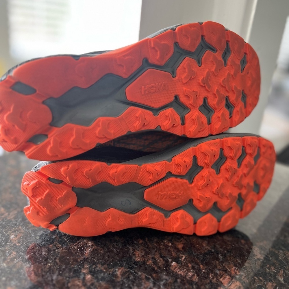 Hoka Athletic Shoes - Orange and Gray - Picture 16 of 16